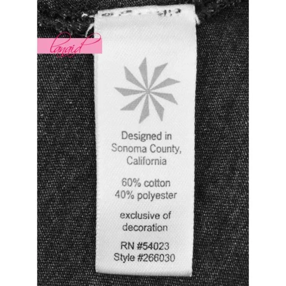 Athleta Fairfax Tee Charcoal Grey Heather V-Neck Ruched Cinched Anti-Bacterial - Picture 6 of 7